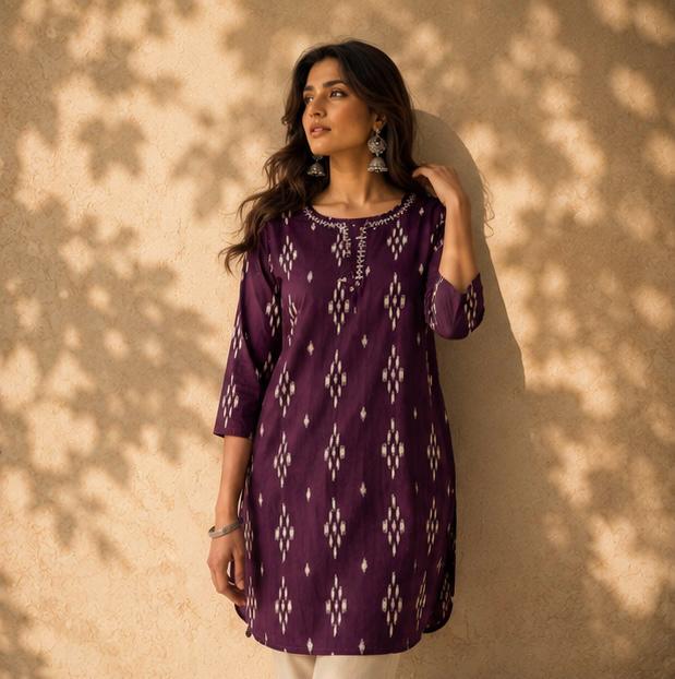 SAUMYA MAL COTTON KURTI