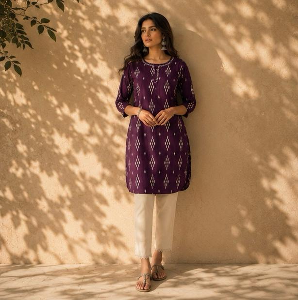SAUMYA MAL COTTON KURTI