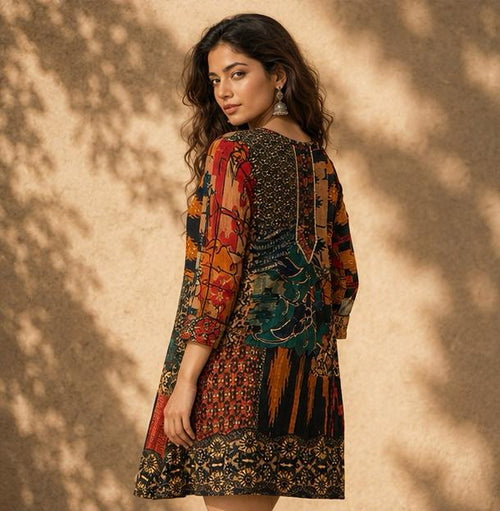 KAMINI BANDHANI MAL COTTON KURTI