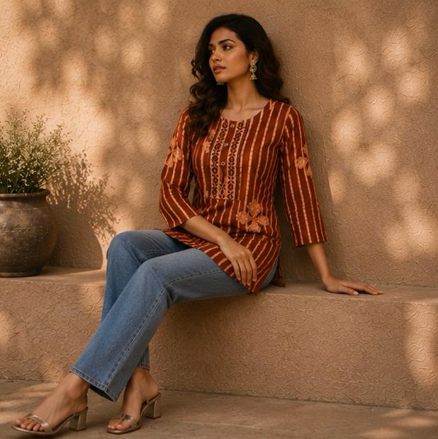 SAVRANT HALF LENGTH KURTI